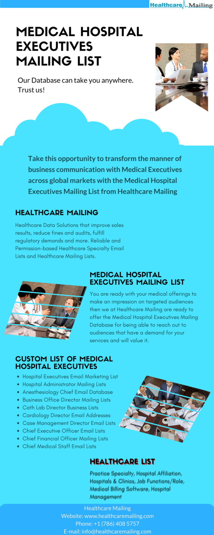 Medical Hospital Executives Mailing List
